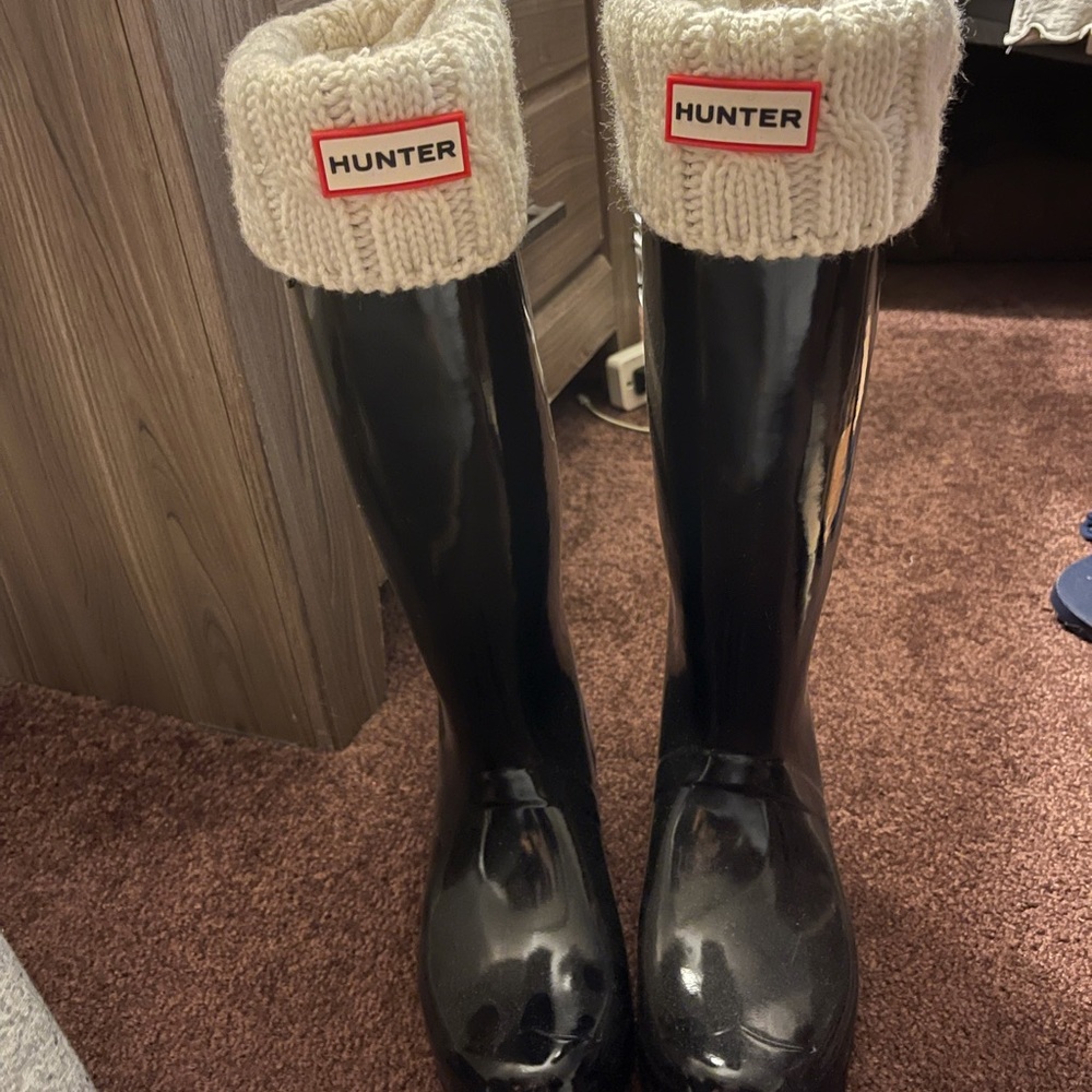 Hunter boots size 7